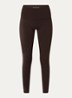 Adelaspo high waist trainingslegging met stretch - Donkerbruin