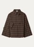 Agatha asymmetrische trenchcoat met klepzak - Hazelnootbruin