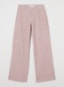 Gitte loose fit cargobroek met streepprint - Rood
