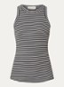 Julliesw tanktop met streepprint - Antraciet