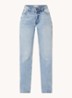 Melika mid waist straight leg jeans met steekzakken - Indigo