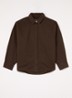 Nash blouse van denim - Donkerbruin