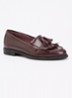 Olivia loafer van leer - Bordeauxrood