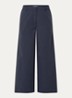 Reine mid waist wide fit chino - Donkerblauw