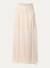 Roasly semi-transparante maxi rok van mesh - Zand