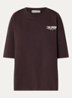 Verasw T-shirt met front- en backprint - Donkerbruin
