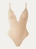Corrigerende body met voorgevormde cups - Beige