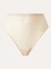 High waist hipster van kant - Beige