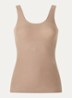 Tanktop met structuur - Lichtbruin