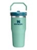 De IceFlow™ Flip Straw 2.0 waterfles 0,41 liter - Lichtgroen