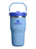 De IceFlow™ Flip Straw 2.0 waterfles 0,6 liter - Donkerblauw
