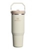 De IceFlow™ Flip Straw 2.0 waterfles 0,89 liter - Beige