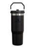 De IceFlow™ Flip Straw 2.0 waterfles 0,89 liter - Zwart