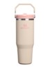 De IceFlow™ Flip Straw 2.0 waterfles 0,89 liter - Beige
