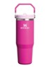 Ice Flow Flip Straw waterfles 0,89 liter - Fuchsia