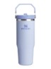 Ice Flow Flip Straw waterfles 0,89 liter - Lichtblauw