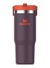 PMI The IceFlow™ Flip Straw Tumbler thermosfles 0,89 liter - Paars