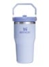 The IceFlow™ Flip Straw waterfles 0,6 liter - Lichtblauw