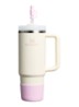 The Quencher® bekerhoes en rietjes dop 3-delig - Roze