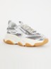 Possession-E sneaker met mesh detail  - Zilver