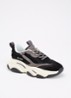 Possession-E sneaker met suède details - Zwart