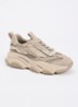Possession-E sneaker met suède details - Taupe