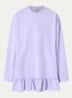 Brisa longsleeve met logo en volant - Paars