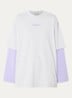 Stan longsleeve met logo - Lavendel