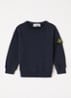 00001 sweater met logo - Donkerblauw