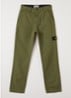 00002 slim fit chino met broekzakken - Legergroen