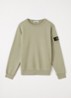 00002 sweater met logo - Lindegroen