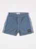 00002 zwemshorts met logo - Staalblauw