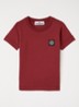 00003 T-shirt met logo - Bordeauxrood