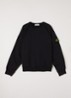 00007 sweater met logo - Zwart