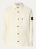 Regular fit overshirt van corduroy met borstzak - Ivoor