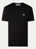 S0013 T-shirt met logo - Zwart