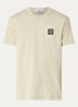 S0013 T-shirt met logo - Zand