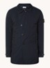 42149 trenchcoat met steekzakken en logo - Donkerblauw