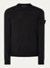 S00FC regular fit polo van scheerwol - Zwart