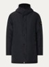S0A26 gewatteerd jack met capuchon - Zwart