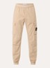 93582 tapered fit cargobroek met steekzakken en logo - Beige