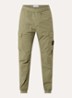 93582 tapered fit cargobroek met steekzakken en logo - Mosgroen