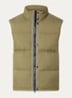 S0483 gewatteerde bodywarmer met donsvulling - Mosgroen