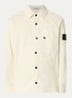Regular fit overshirt van corduroy met borstzak - Ivoor