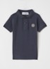 S0018 polo van piqué katoen - Donkerblauw
