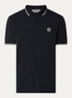 S0018 regular fit polo met logoborduring - Donkerblauw