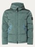 S0019 puffer jack met capuchon en donsvulling - Zeegroen