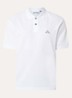 S0039 regular fit polo met logoborduring - Wit