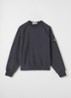 S0040 sweater met logo - Zwart