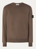 S0051 sweater met logo - Donkerbruin